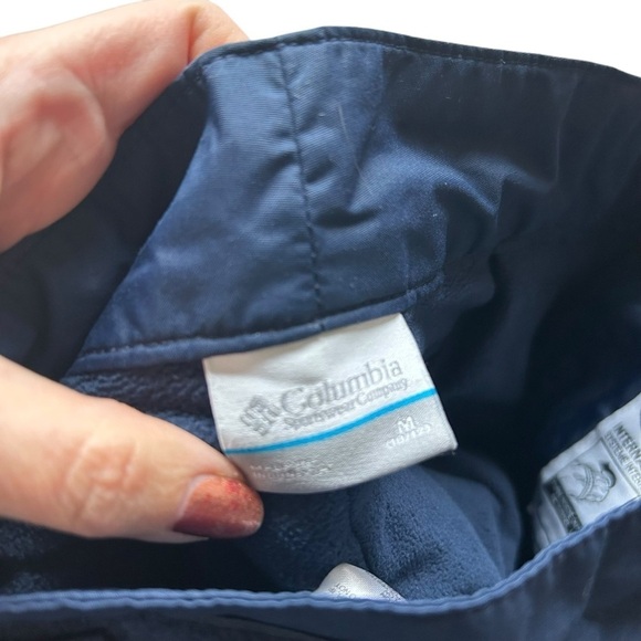 Columbia Kids Ice Slope II Insulated Pants size medium 10-12 navy blue winter - Picture 3 of 6